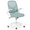 Adjustable Height Computer Desk Chair with S-Shaped Backrest and Lumbar Support for Study or Gaming